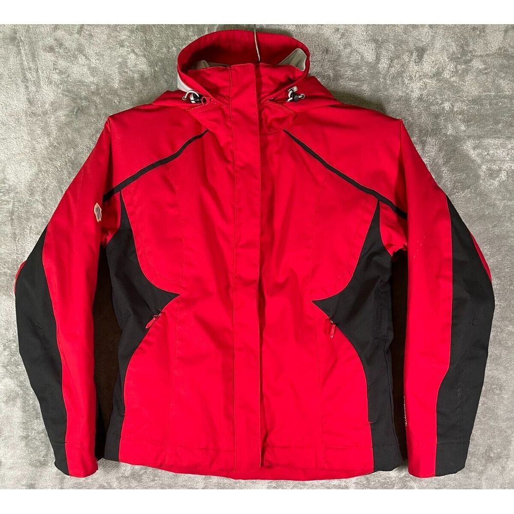 Women's DESCENTE Titan Insulated Ski Jacket Full Zip Size‎ 8 Red